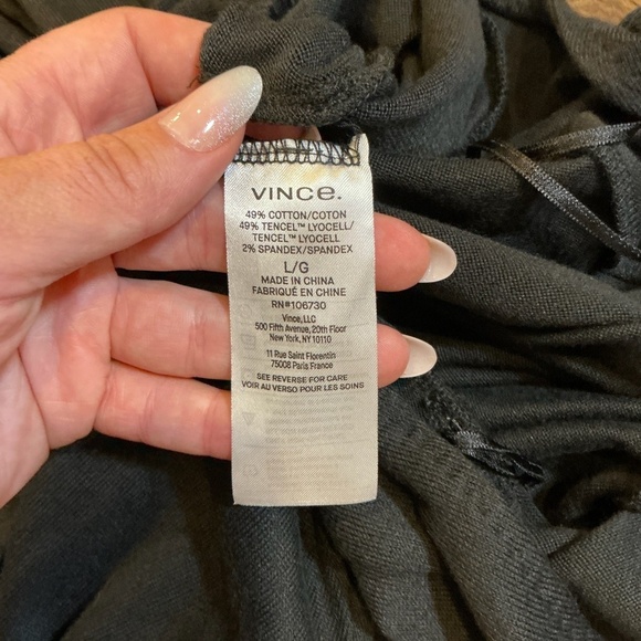 Vince High Neck Black Sleeveless Jumpsuit Women’s Size Large NWT - Picture 10 of 12